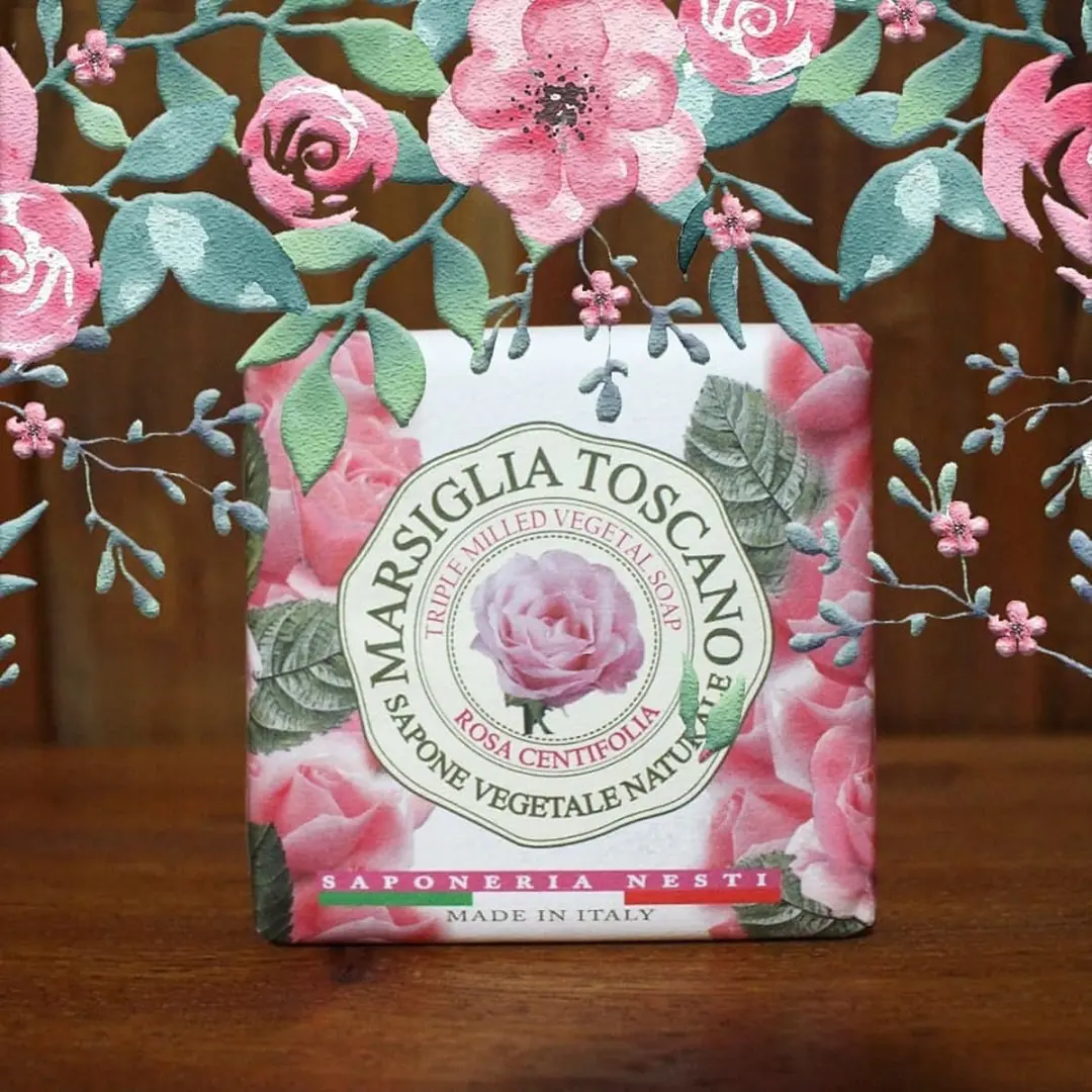 Nesti Dante Zeepblok Marsiglia Rozen 200ml