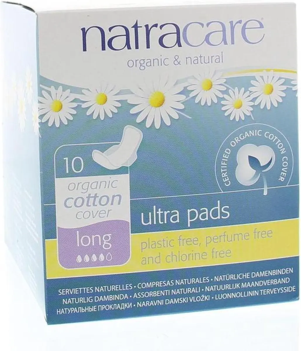Natracare Maandverband Ultra Pads Long - 10 Stuks