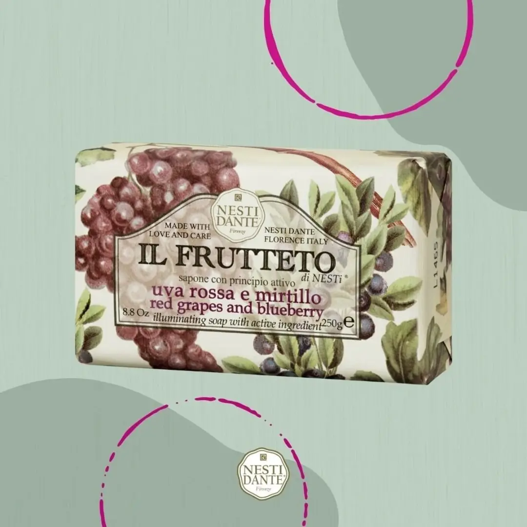 Nesti Dante Il Frutteto Rode Druif & Bosbes Zeep 250g