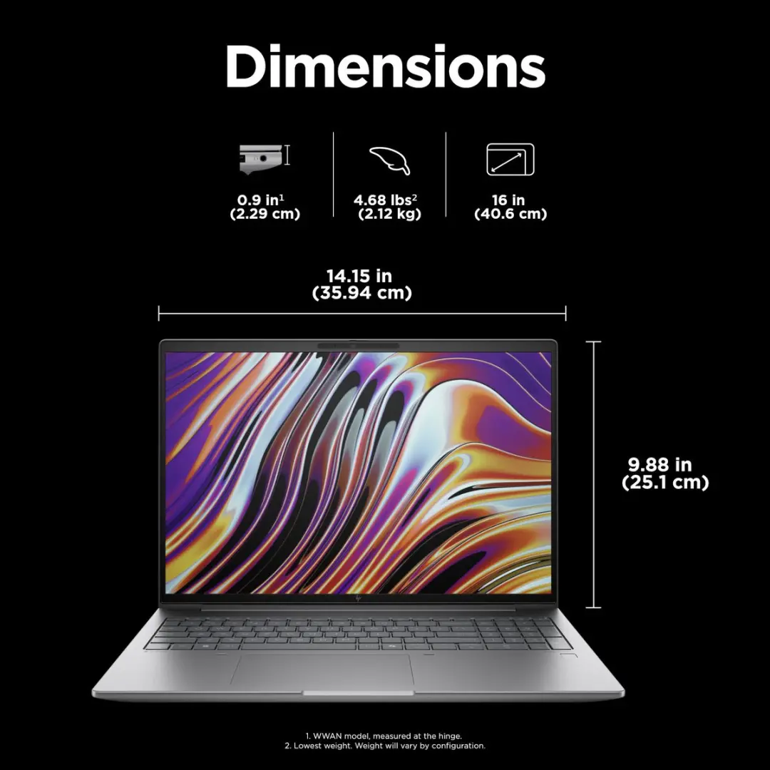 HP ZBook Power G11 16" Workstation - RTX 2000 Ada 8GB