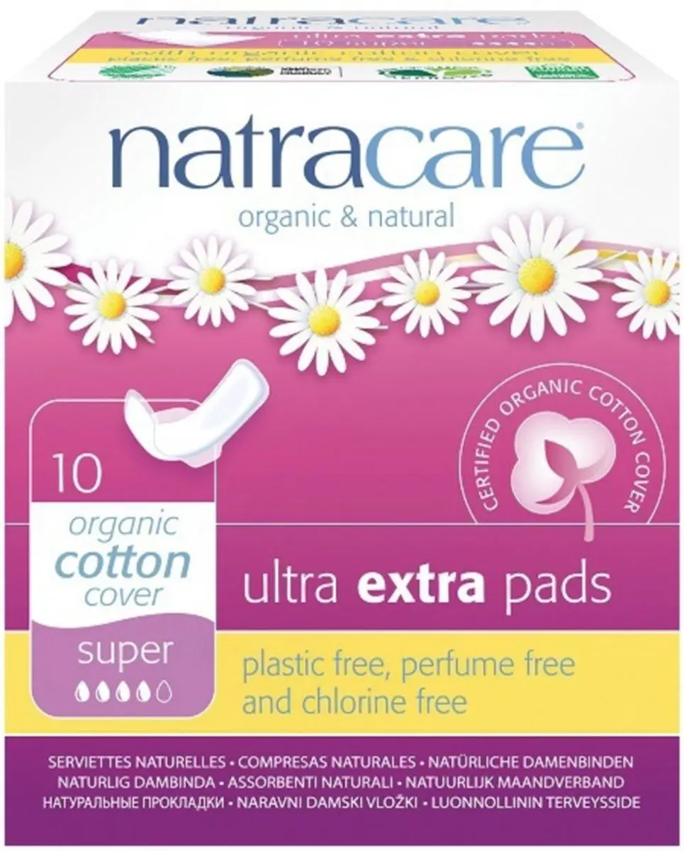 Natracare Maandverband Ultra Extra Super - 10 Stuks
