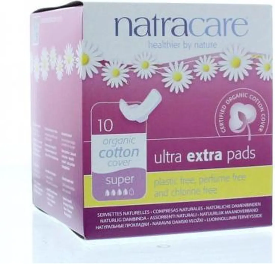Natracare Maandverband Ultra Extra Super - 10 Stuks