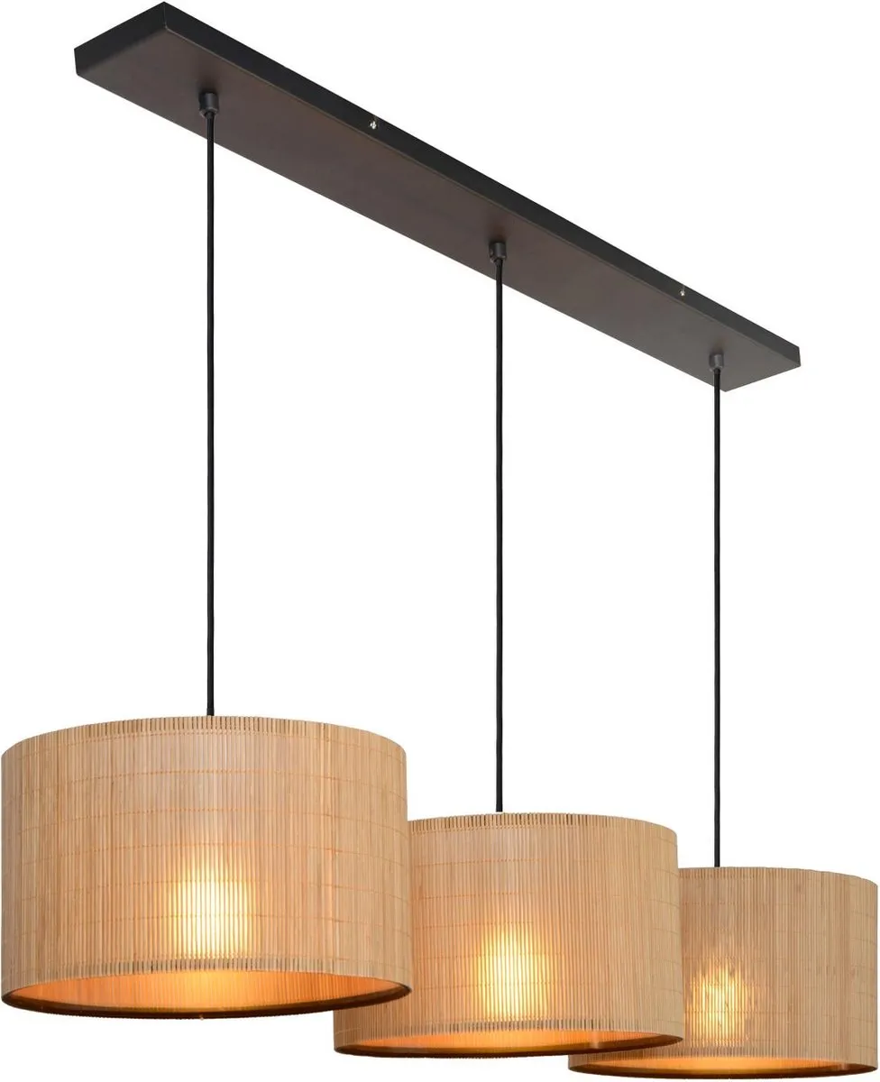 Lucide Magius Hanglamp 3xE27 Naturel - 32cm