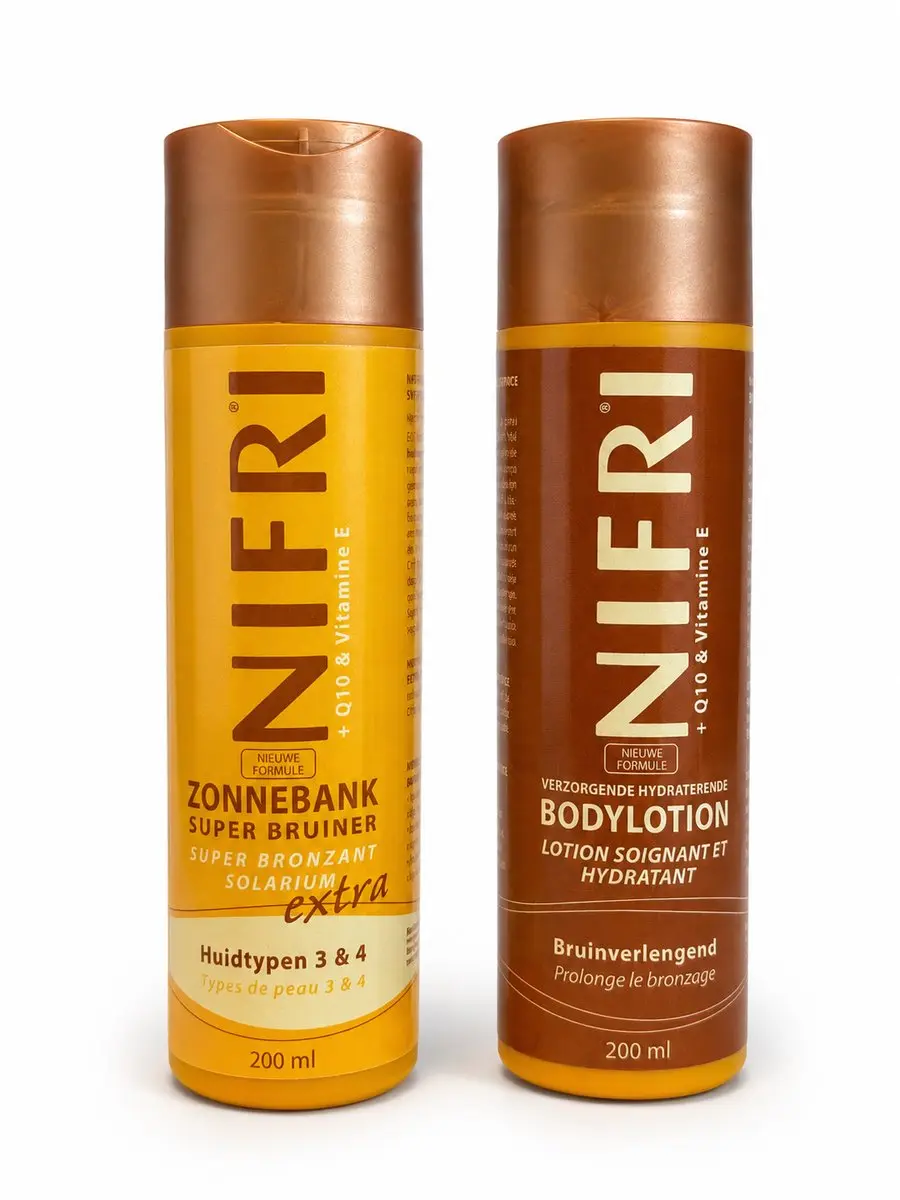 Nifri Zonnebankcrème Voordeelset Huidtype 3 & 4 - 2 Stuks