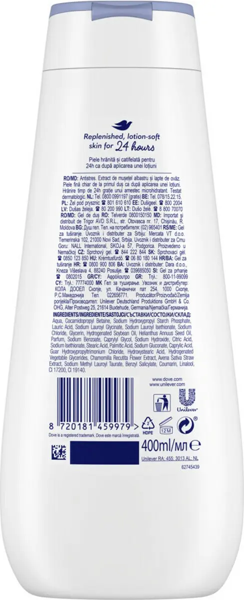 Dove Douchecrème Anti-Stress 400ml