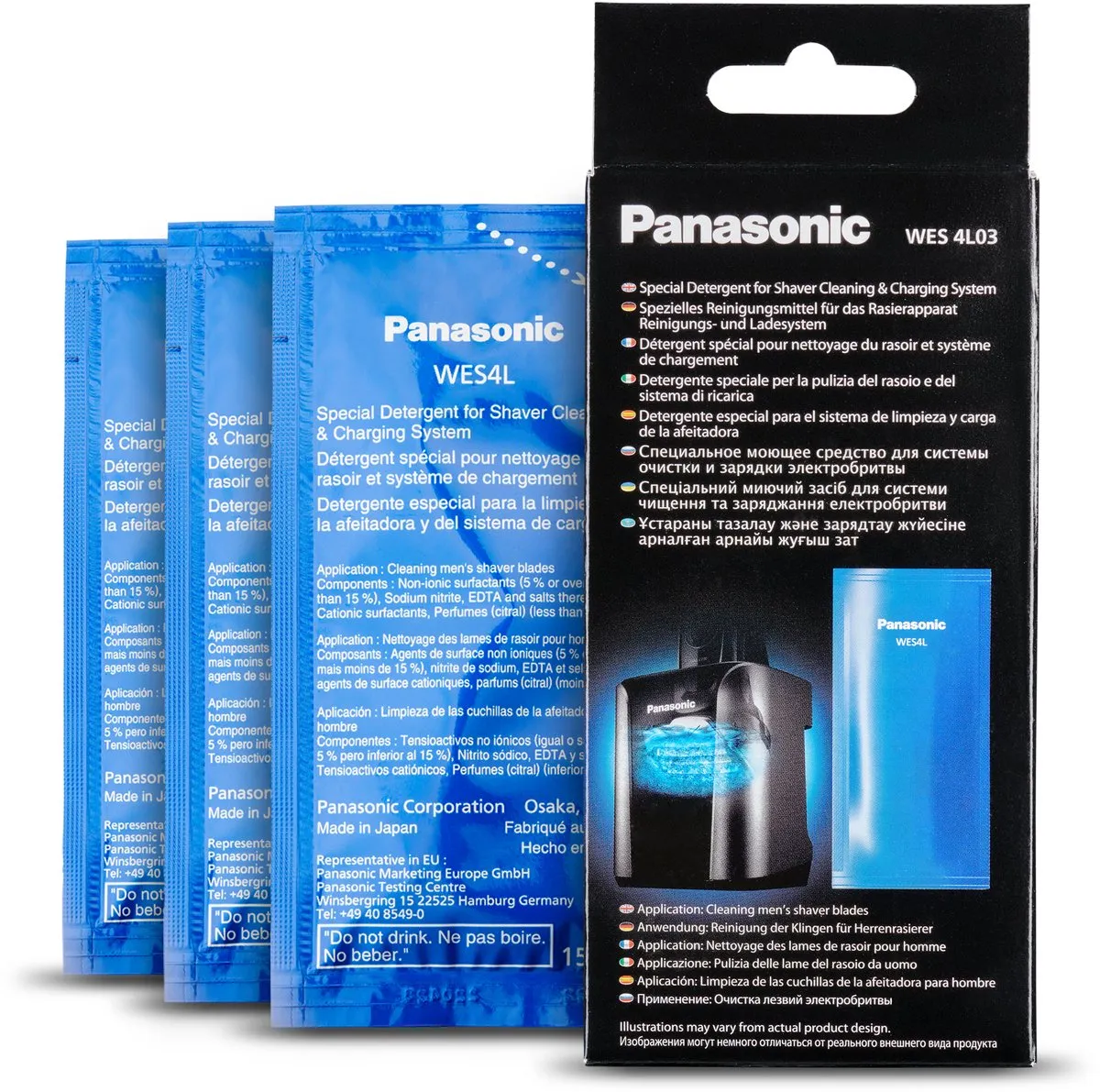 Panasonic WES4L03-803 Reinigingsvloeistof Scheerapparaat - Zwart