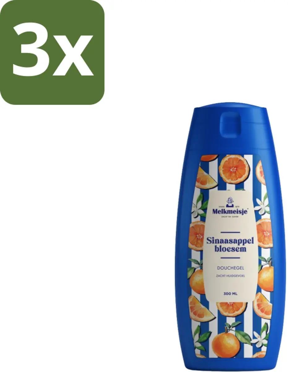 Melkmeisje Douchegel Sinaasappelbloesem 3x300ml