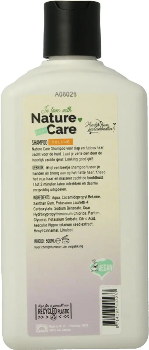 Nature Care Shampoo Volume Kastanje 500ml
