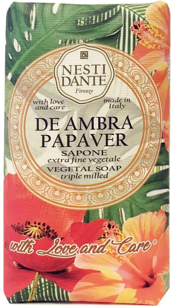 Nesti Dante Da Ambra Papaver Zeep 250g