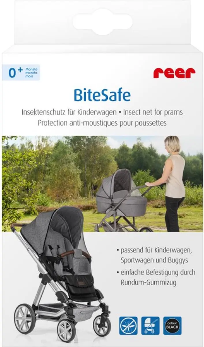 Reer BiteSafe Klamboe Kinderwagen - Zwart - afbeelding 6 van 6
