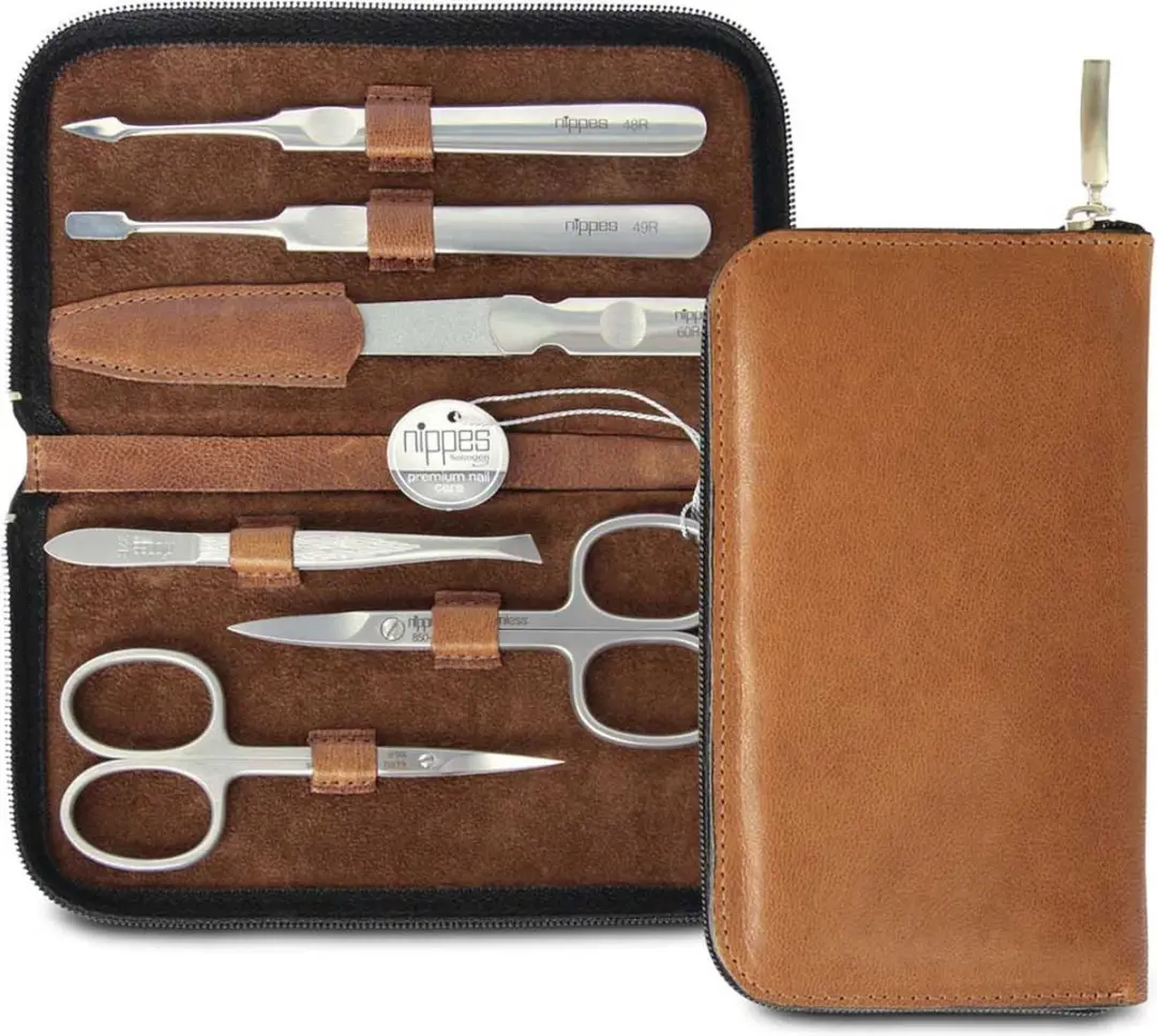 Nippes Solingen Manicure & Pedicure Set 6-delig - RVS - Whiskey