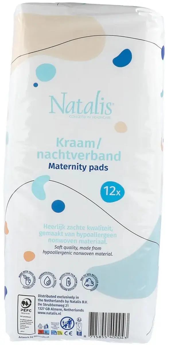 Natalis Kraamverband 12 Stuks - Wit