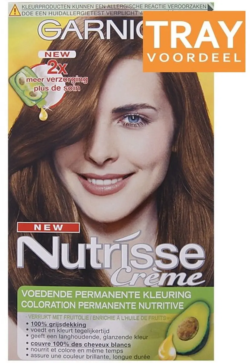 Garnier Nutrisse Crème Licht Bruin Haarverf 6x120ml