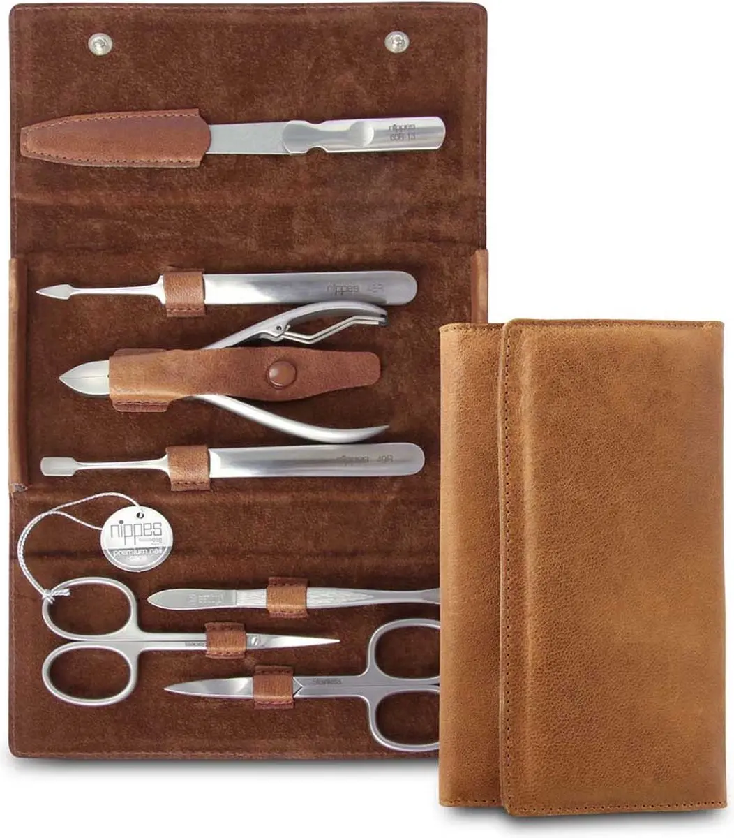 Nippes Solingen Manicure Set 7-delig - RVS - Whiskey