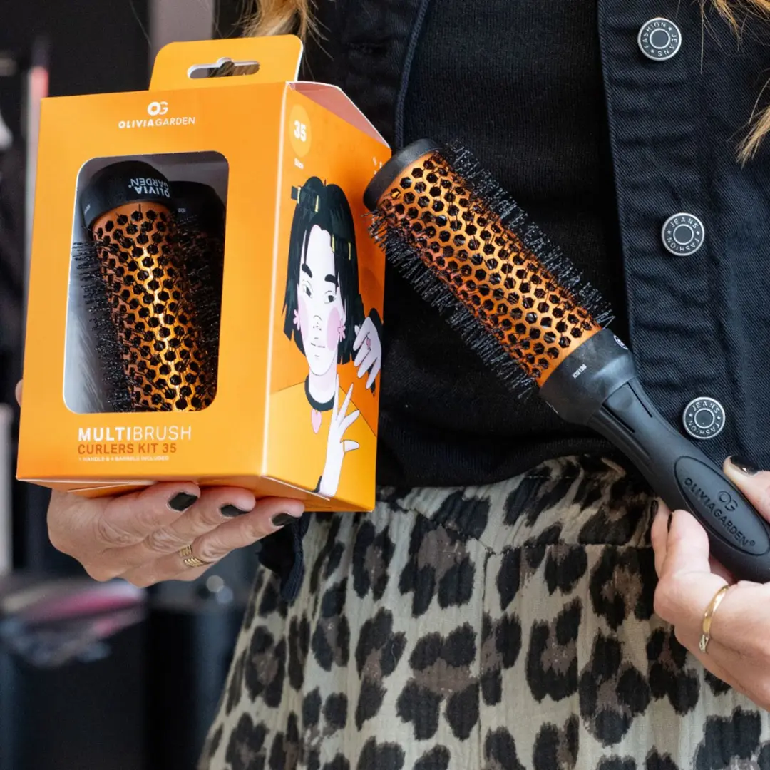 Olivia Garden Multibrush Curlers Kit 35mm - Oranje