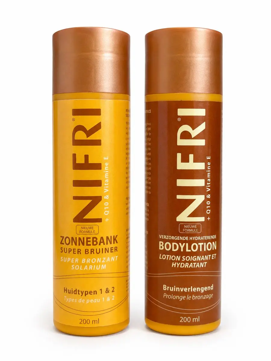 Nifri Zonnebankcrème & Bodylotion Voordeelset 200ml