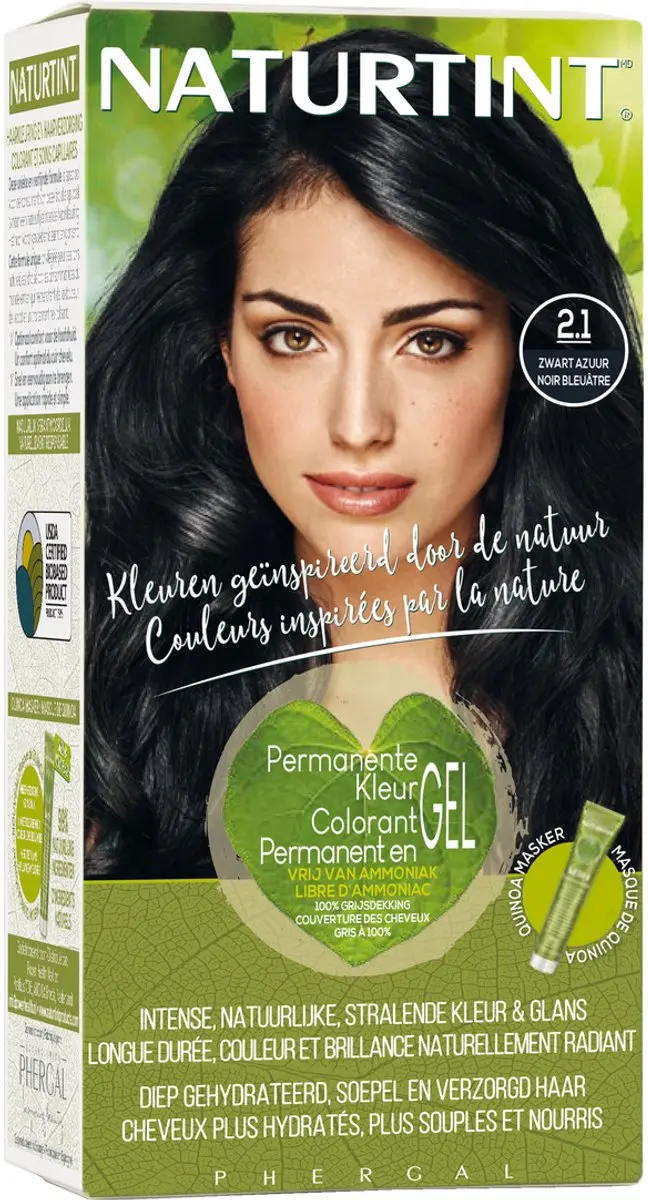 Naturtint Zwart Azuur Haarkleuring 170ml - Vegan