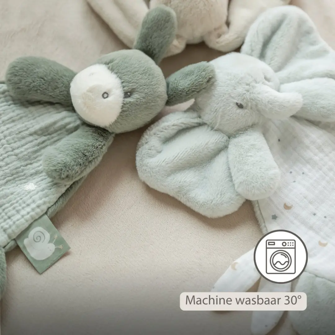 Nattou LouLou Baby Knuffeldoekje Ezel 25cm - Lindegroen