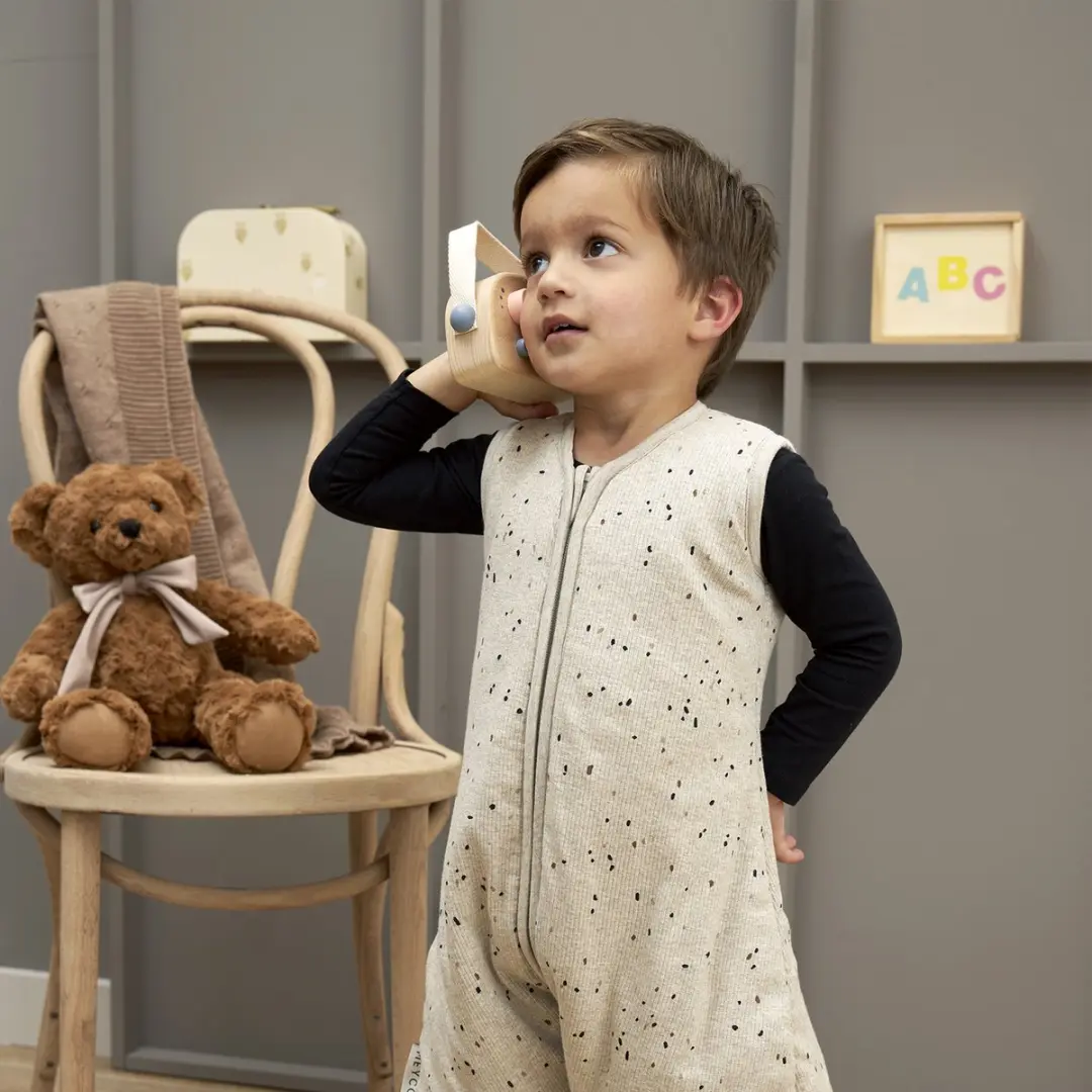 Meyco Baby Rib Mini Spot Slaapoverall - 80cm - 2.0 TOG - afbeelding 6 van 6