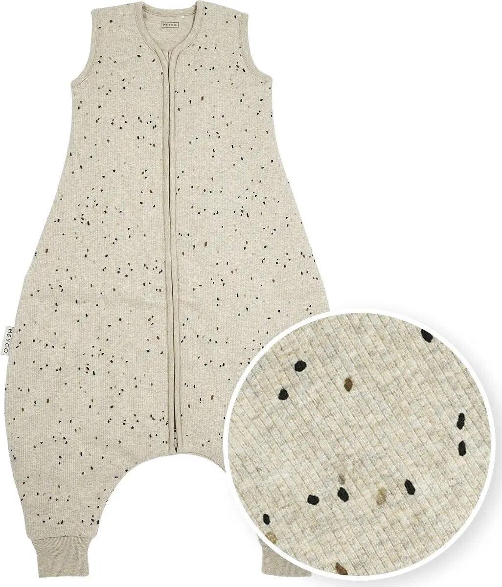 Meyco Baby Rib Mini Spot Slaapoverall - 80cm - 2.0 TOG