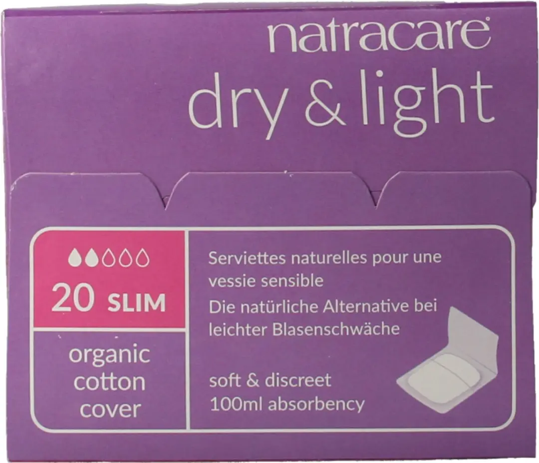 Natracare Natuurlijke Pads Gevoelige Blaas - 20 Stuks