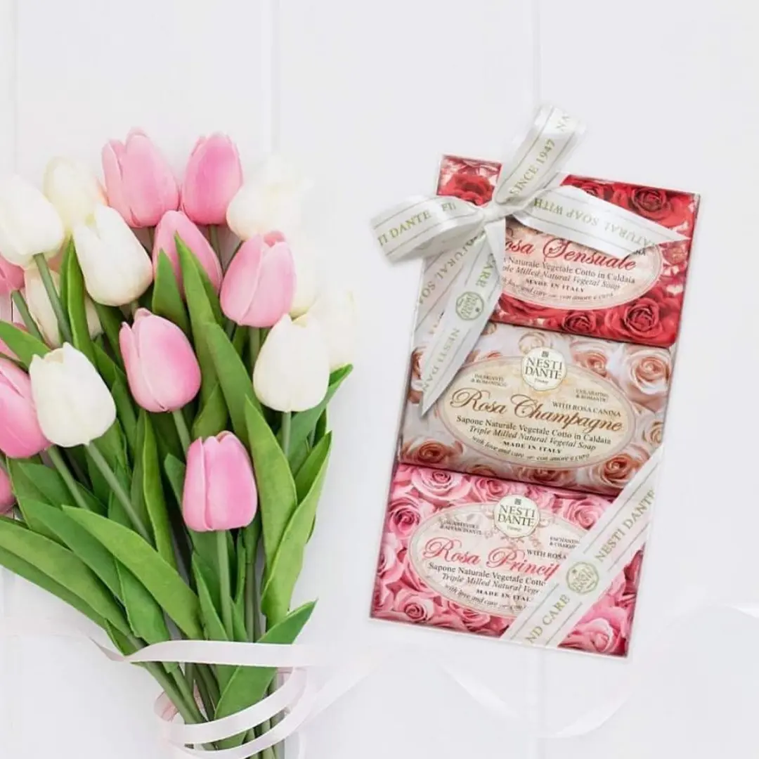 Nesti Dante Rosa Zeepset 3x150g