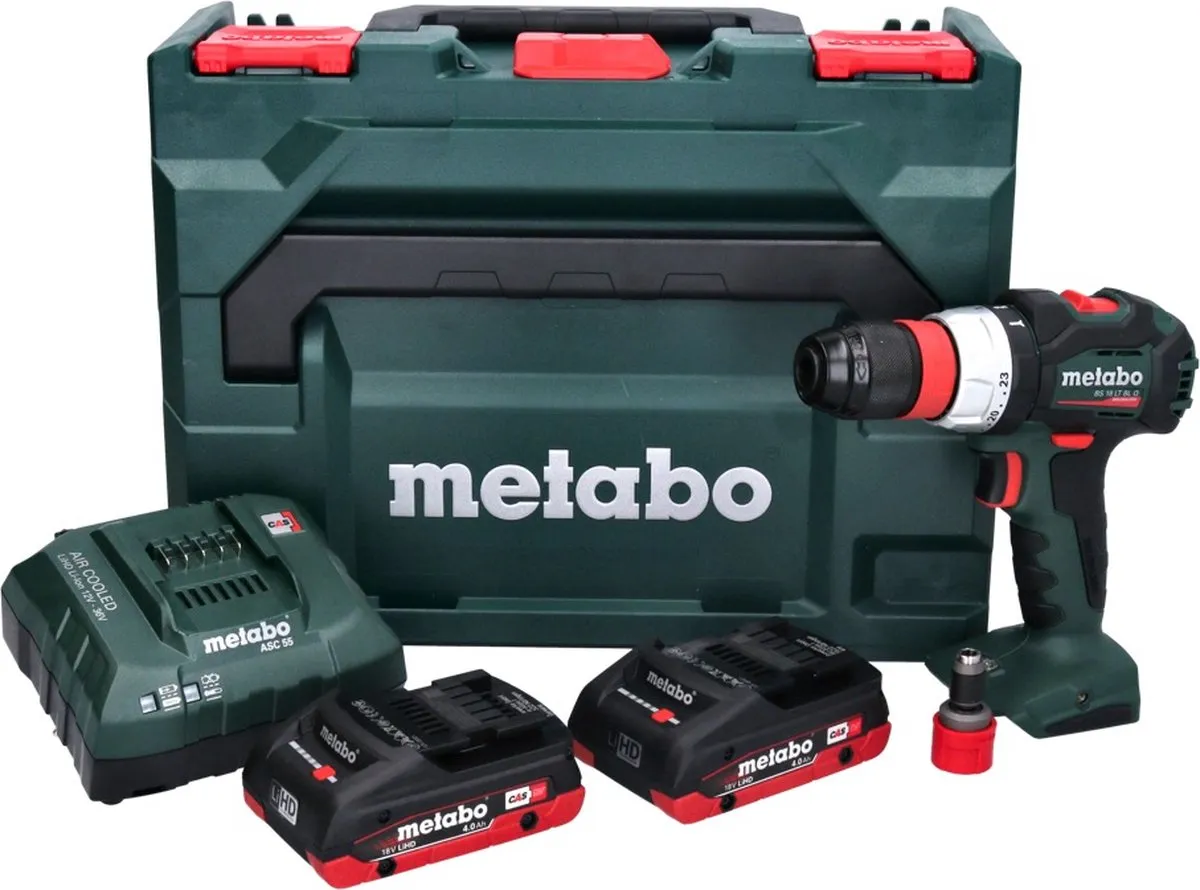 Metabo BS 18 LT BL Q Accuboormachine - 75 Nm Borstelloos - 2x 4,0 Ah + Oplader
