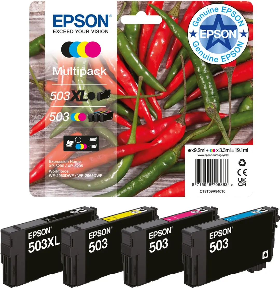 Epson C13T09R24020 XL Cartridge - Zwart