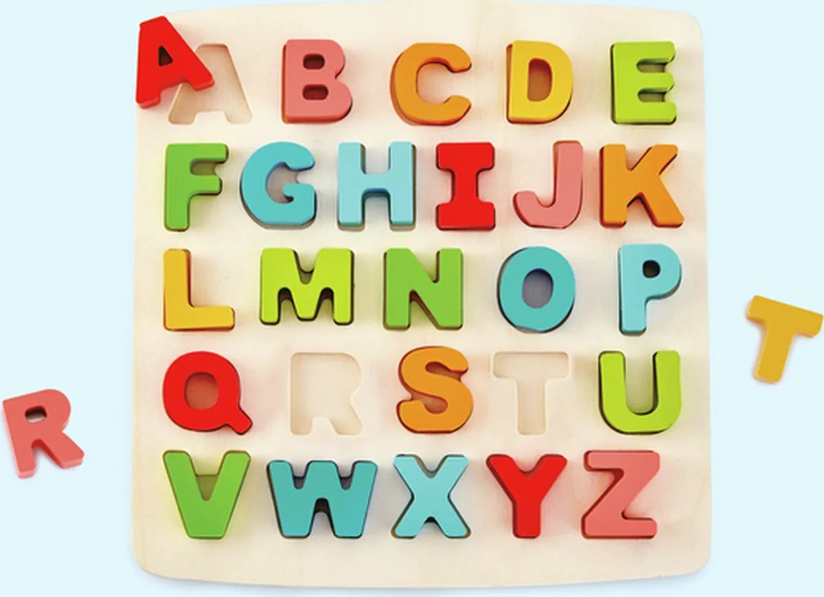 Hape Stevige Alfabet Puzzel 27 Stuks - Veelkleurig