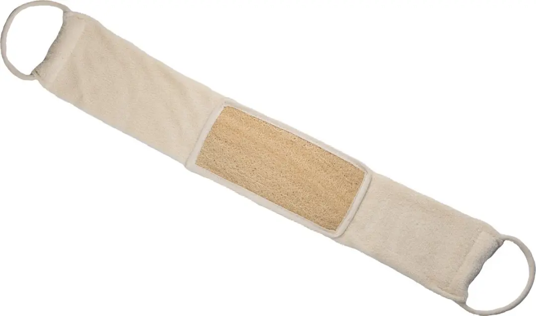 Naturae Donum Dubbelzijdige Scrubband Katoen & Loofah