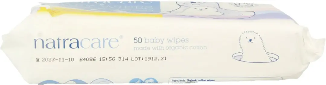 Natracare Babydoekjes 50 Stuks