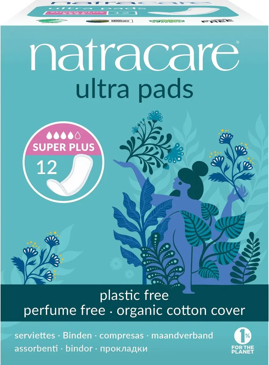 Natracare Maandverband Ultra Pads Super Plus - 12 Stuks