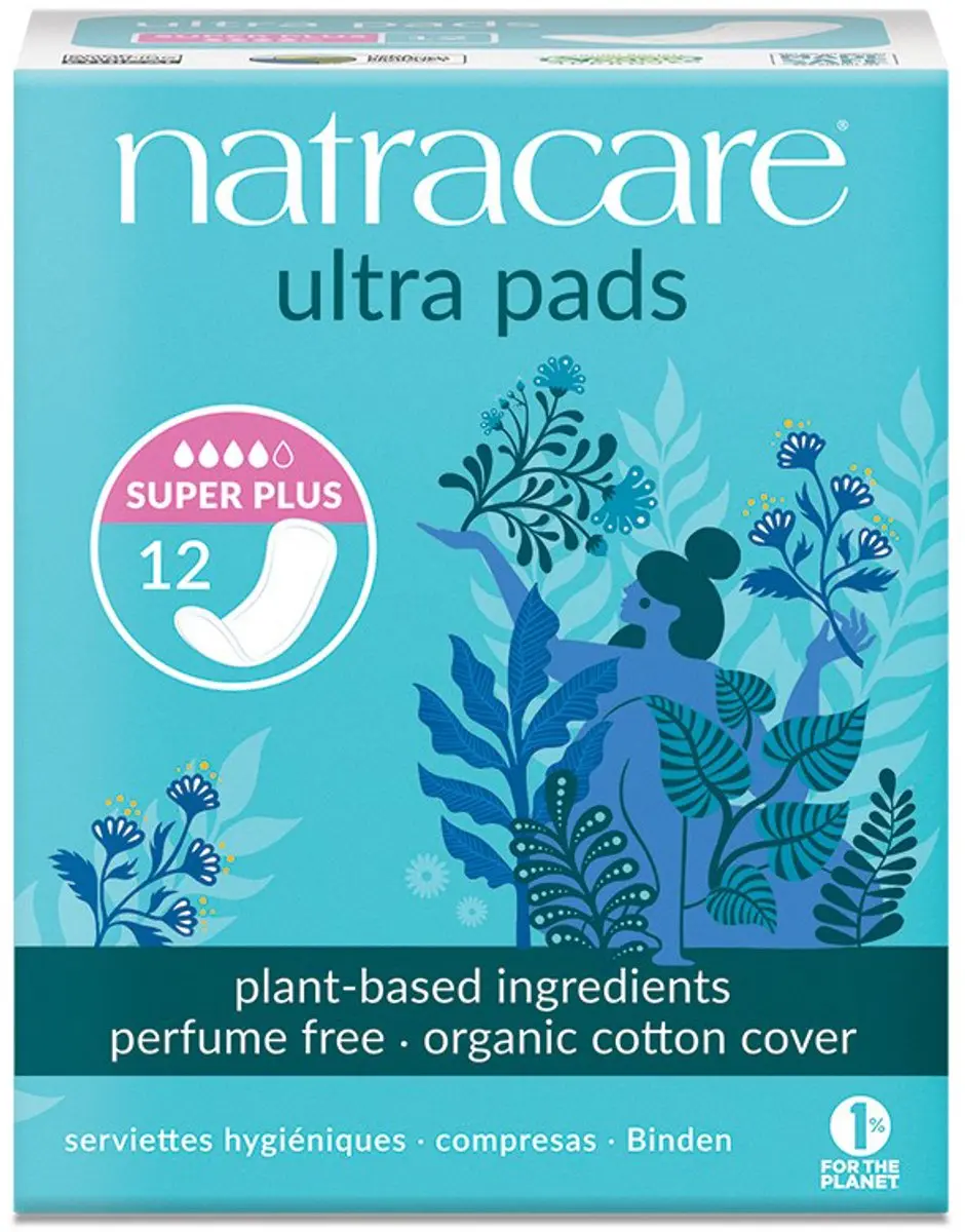 Natracare Maandverband Ultra Pads Super Plus - 12 Stuks