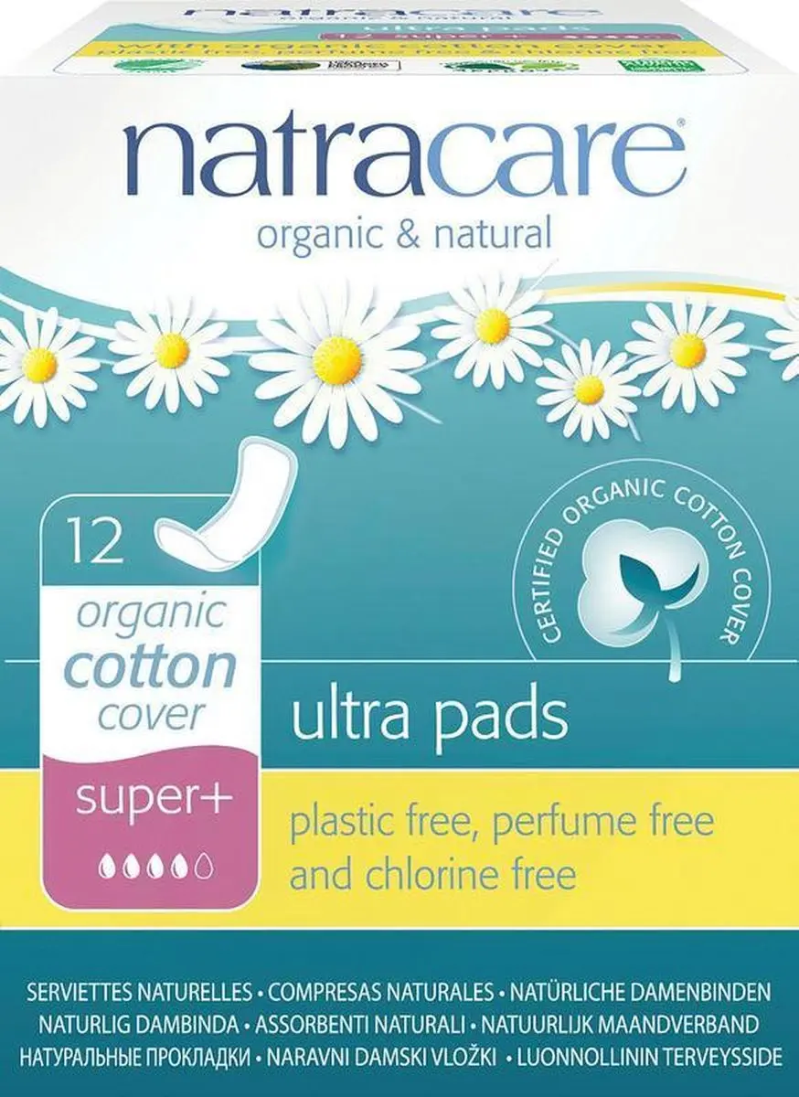 Natracare Maandverband Ultra Pads Super Plus - 12 Stuks - afbeelding 6 van 6