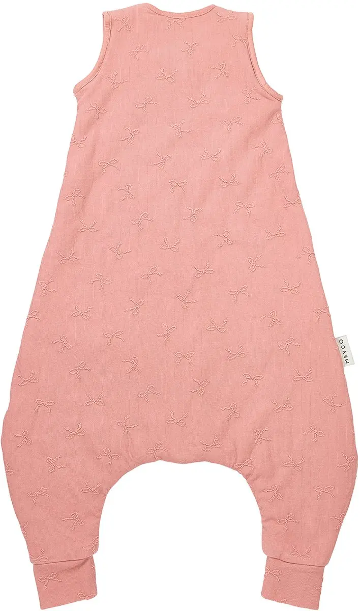 Meyco Baby Studio Collection Bow Slaapoverall Jumper Rose 92cm - 2.0 TOG - afbeelding 6 van 6