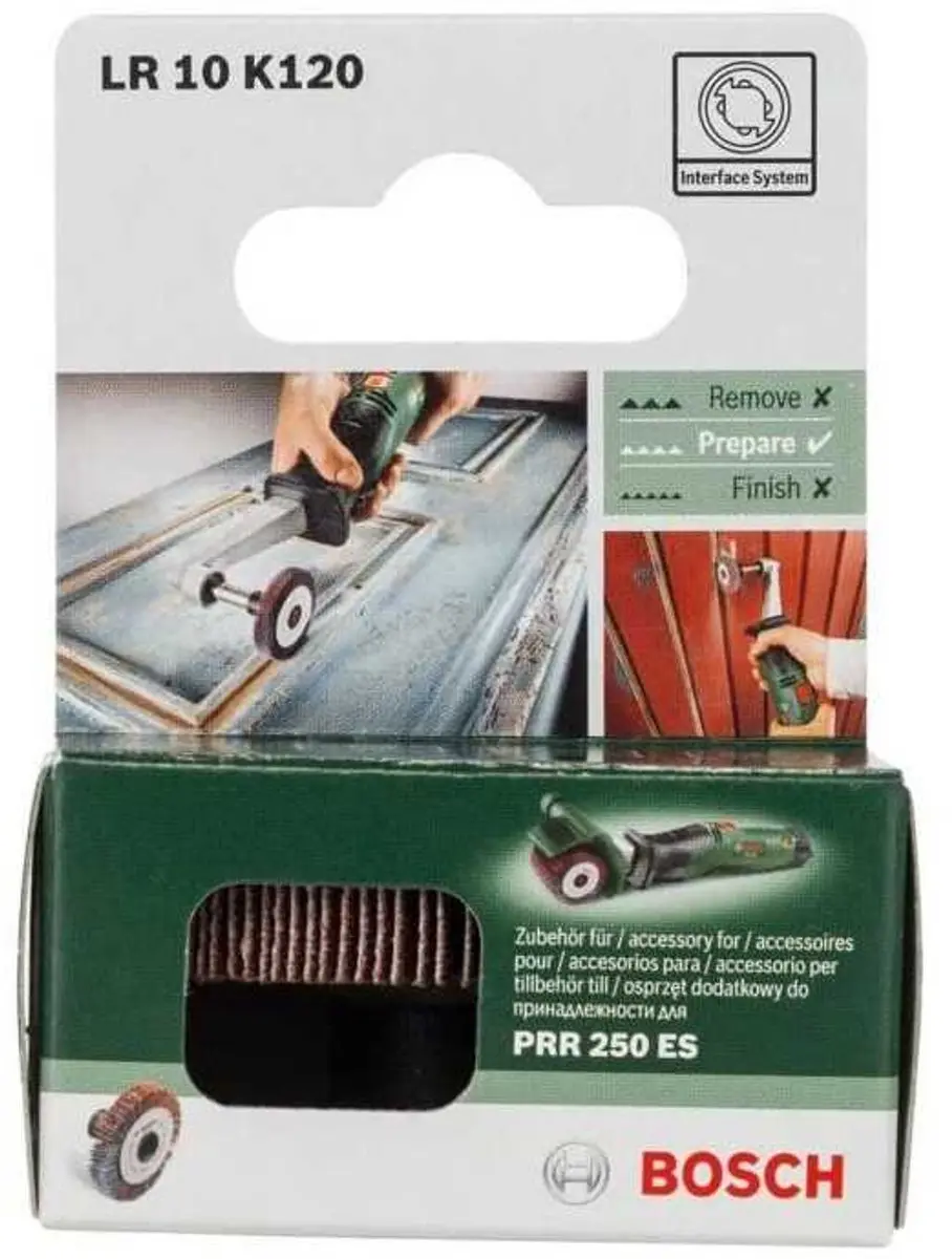 Bosch Lamellenrol 10mm - Korrel 120