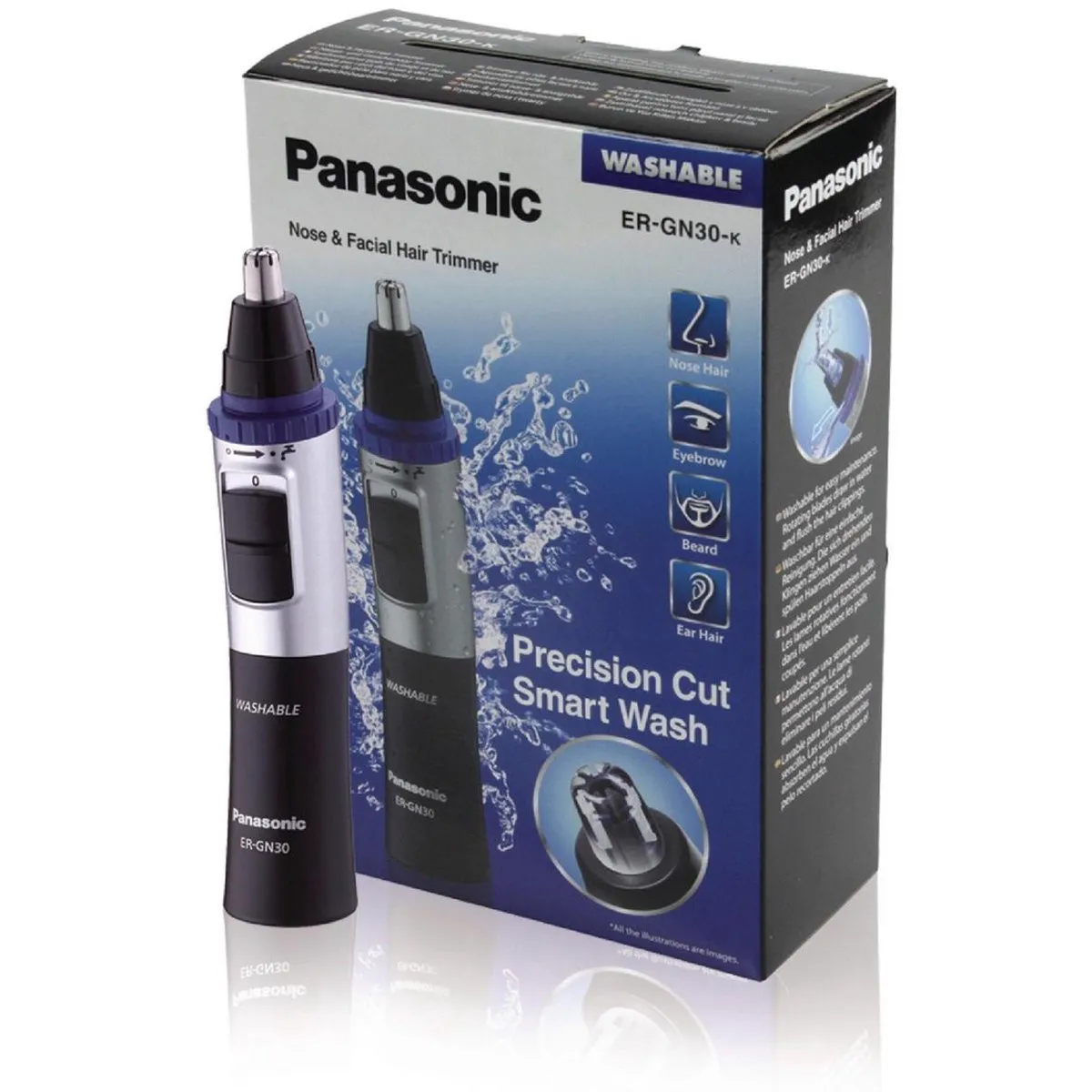 Panasonic ER-GN30 Neus- en oorhaartrimmer - Zwart