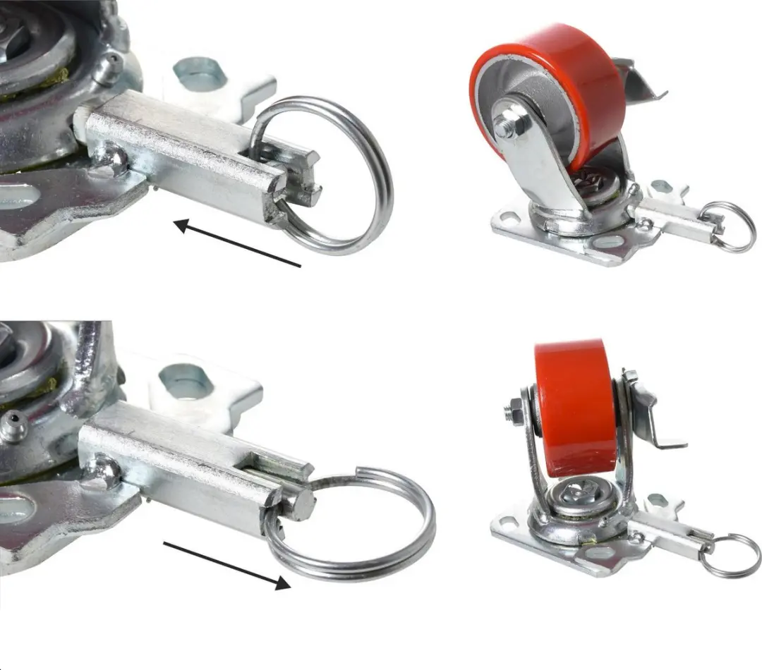 Wagner Profi Zwaarlastwiel Direction Lock 3in1 Ø150mm - 400kg - Zilver