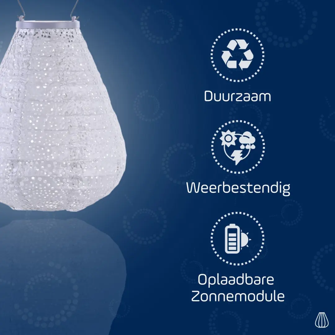 Lumiz Solar Tuinverlichting Paisley Tulip 20cm - Zilver