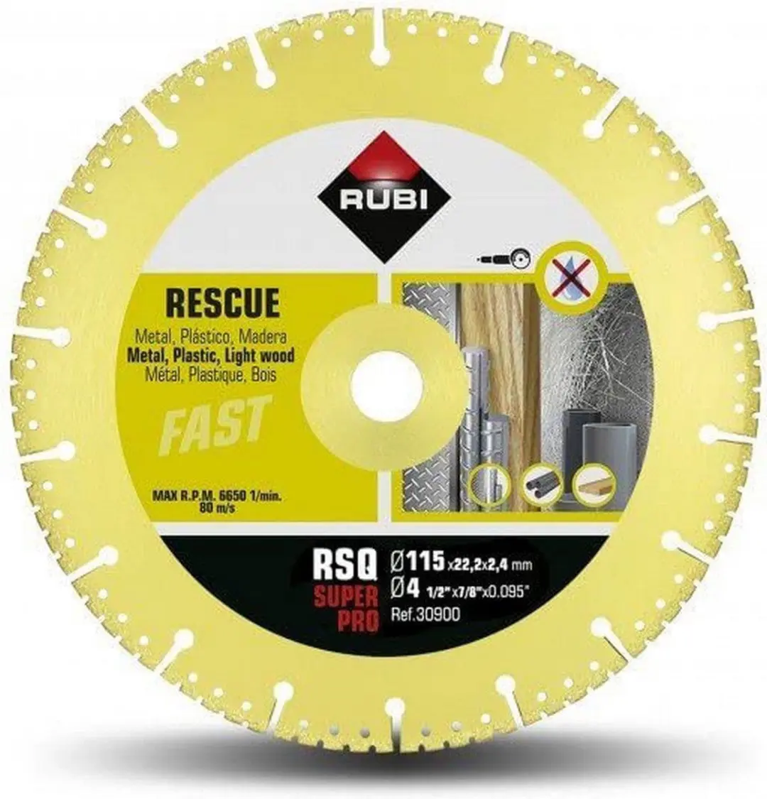 Rubi SuperPro R30900 Snijschijf 115mm - 22.2mm As