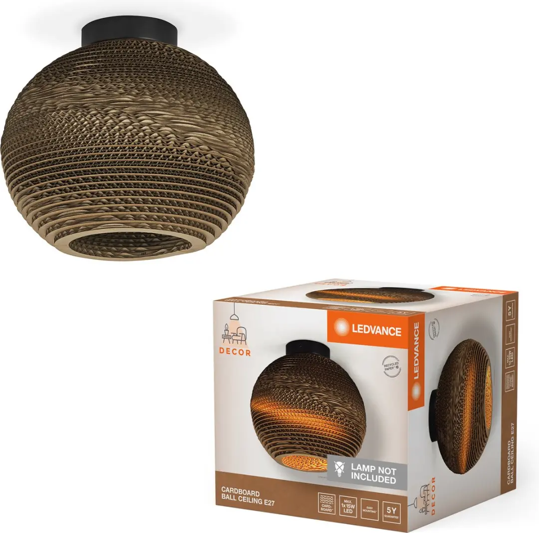 LEDVANCE Decor Cardboard Ball Plafondlamp