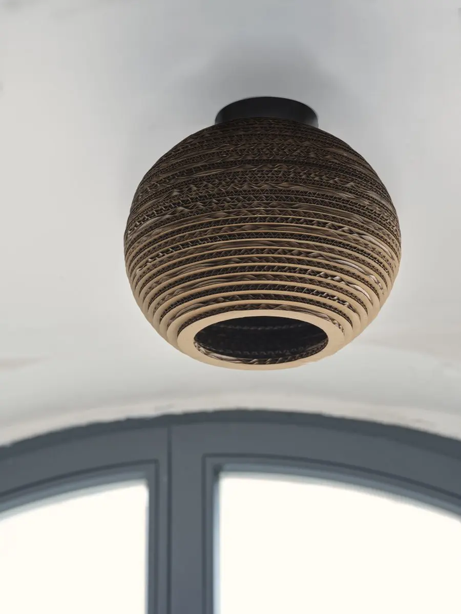 LEDVANCE Decor Cardboard Ball Plafondlamp - E27 - Ø26cm - Bruin