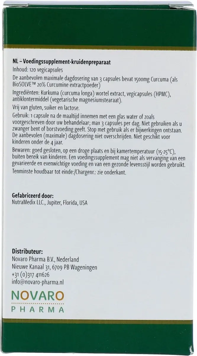 Nutramedix Curcuma 120 Capsules