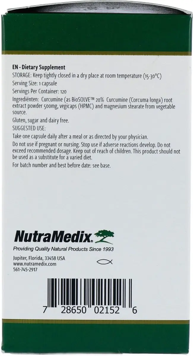 Nutramedix Curcuma 120 Capsules