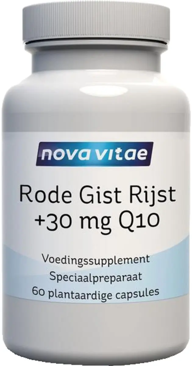 Nova Vitae Rode Gist Rijst 60 Capsules - 30mg Q10