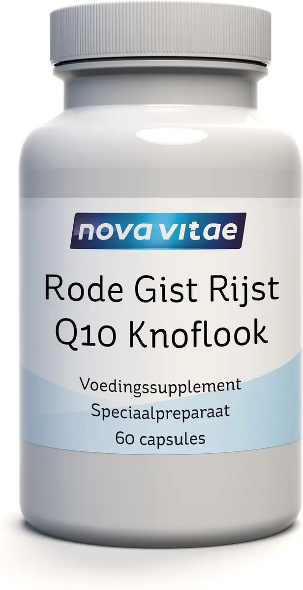 Nova Vitae Rode Gist Rijst Q10 Knoflook 60 Capsules