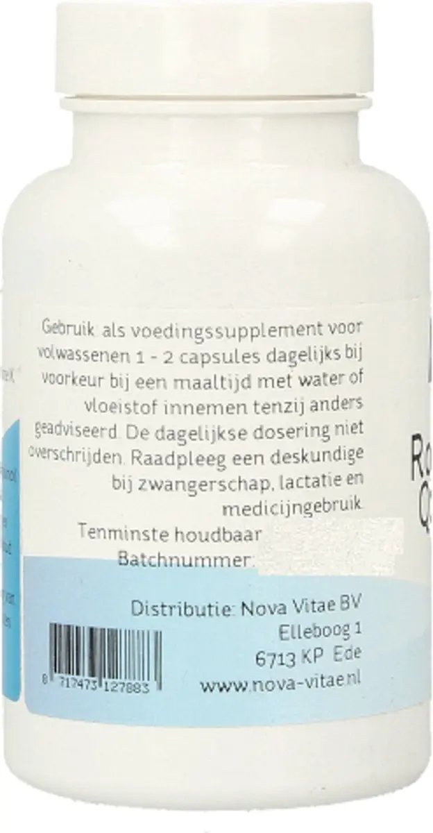 Nova Vitae Rode Gist Rijst Q10 Knoflook 60 Capsules