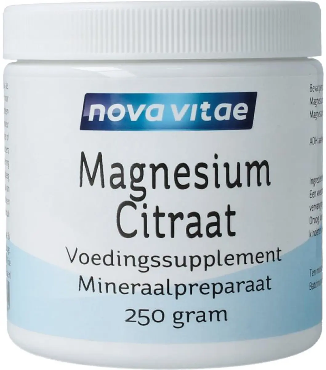Nova Vitae Magnesium Citraat 250g Poeder