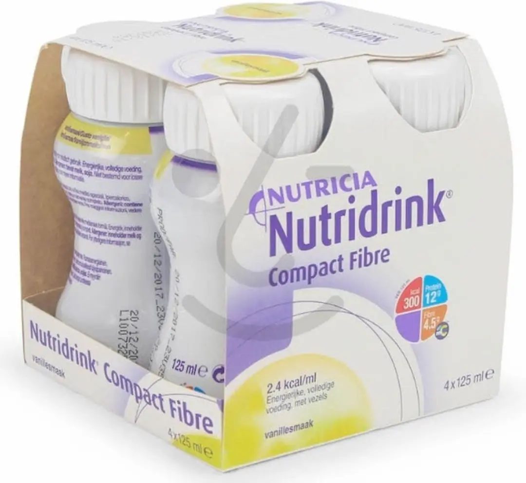 Nutridrink Compact Fibre Vanille - 4x125ml