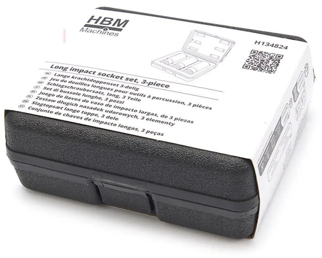 HBM Lange Krachtdoppenset 3-delig - 19/17/21mm